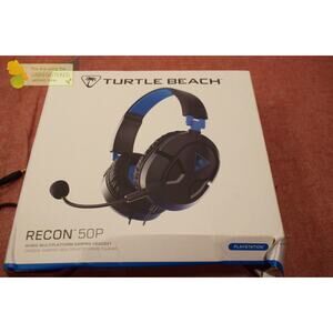 Turtle Beach Recon 50P Stereo Gaming Headset for Playstation/Xbox- Black/Blue